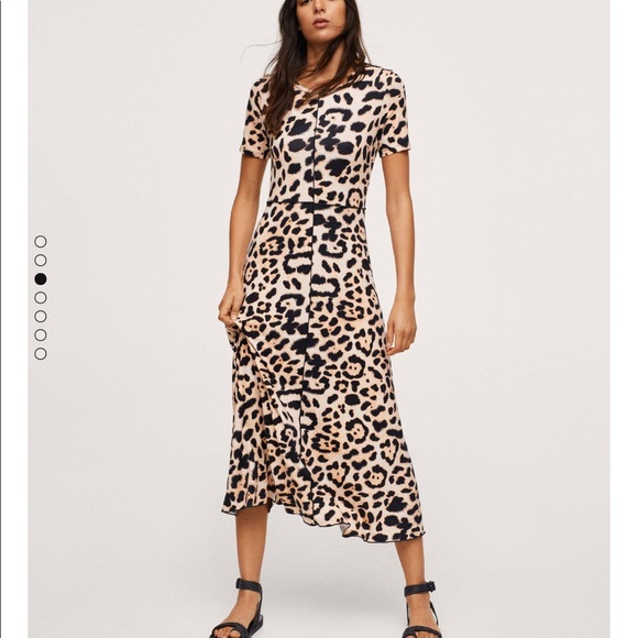 Mango midi leopard dress - Picture 4 of 8